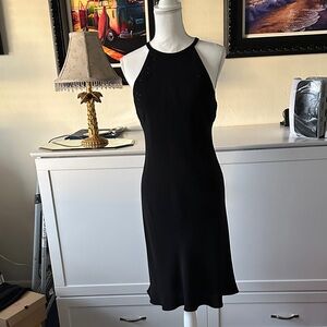 Jones of New York Black Halter Midi Dress
